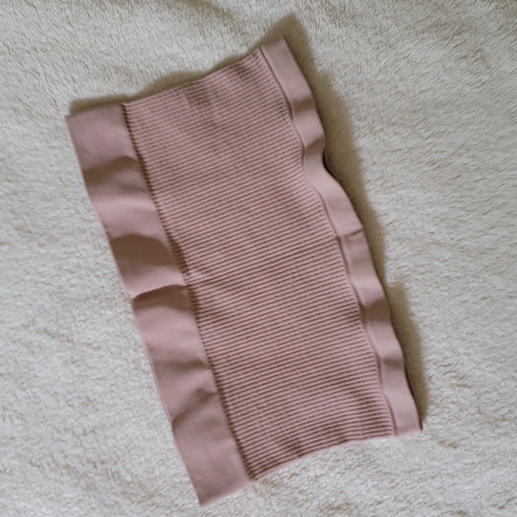 Free People Intimately Ribbed Seamless Bandeau Rose X-Small/Small - Picture 5 of 9